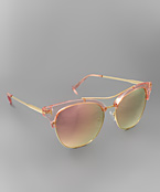  Half Acrylic Pink Sunglasses