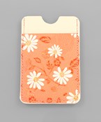  Flower Print Sticker Type ID Holder