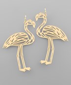  Filigree Flamingo Earrings