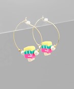  Ice Bar Bead Hoops