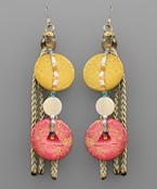  Wicker & Coco Beads Earrings