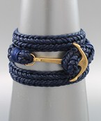  Cord & Anchor Bracelet