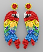  Parrot Bead Earrings