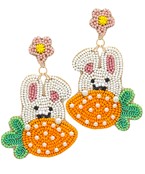  Easter Bunny & Egg Bead Earrings