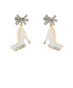  Pave Wedding Shoes Epoxy Earrings