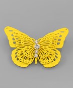  3 Layer Filigree Butterfly Pin