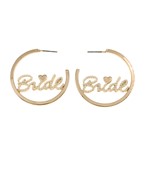  Pearl BRIDE Metal Hoops