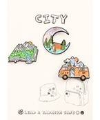  Epoxy Camping Pin Set