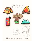  Rubber Camping Pin Set
