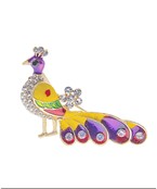  Peacock Brooch