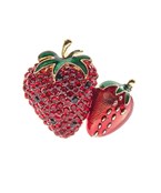  Strawberry Crystal Brooch