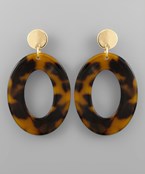  Acrylic Oval Earrings