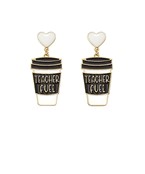  TEACHER FUEL Coffee Earrings