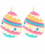  Glitter Easter Egg Dangle Earrings