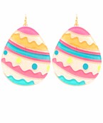  Glitter Easter Egg Dangle Earrings