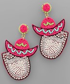  Sombrero & Liquor Shot Earrings