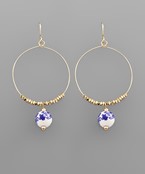  Printed Ball Dangle Earrings