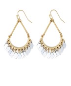  Color Coated Teardrop Dangle Earrings