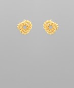  Twisted Metal Knot Earrings