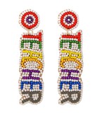  Beaded TEACHER Earrings
