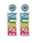  Beaded NURSE Earrings