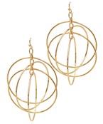  4 Wire Layered Circle Earrings