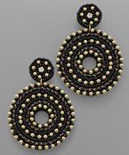  Seed Bead Circle Earrings