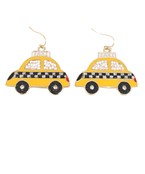  Yellow Taxi Dangle Earrings