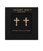  Baguette Zic Conia Cross Earrings