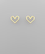  Outline Heart Earrings