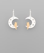 Moon & Cat Earrings