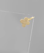  Scratched Clover Single Ear Clip