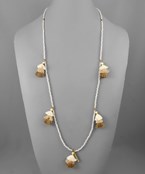  Multi Layered Tassel Bead Necklace