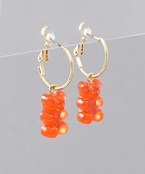  Gummy Bear Dangle Hoops