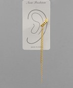  Brass 3 Chain Linear Ear Cuff