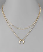  Horn Layer Necklace