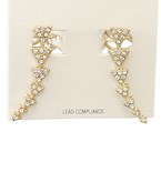  7 Crystal Pyramid Gradual Ear Cuff