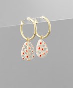  Teardrop Dangle Hoops