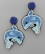  Dolphin Bead Earrings