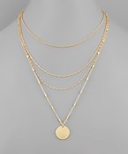  Disc Layer Necklace