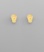  Skull Gold Dipped Earrings
