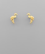  Flamingo Gold Dipped Earrings