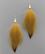  Feather Tassel Earrings