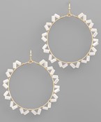  Glass Deco Circle Earrings