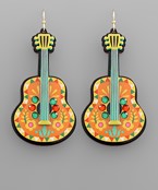  Mexican Guitar Earrings