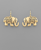  Filigree Elephant Earrings