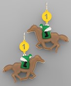  Kentucky Derby Jockey Earrings