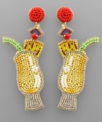  Beaded Fruit Cocktail Earrings