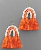  Arch & Tassel Earrings