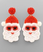  Santa With Sunglasses Earrings